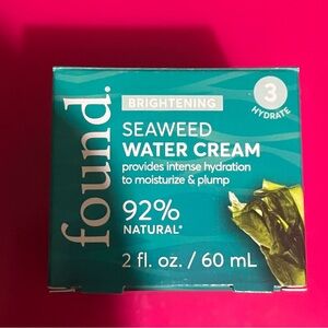 Found. Seaweed Water Cream - Hydrating Skincare NIB